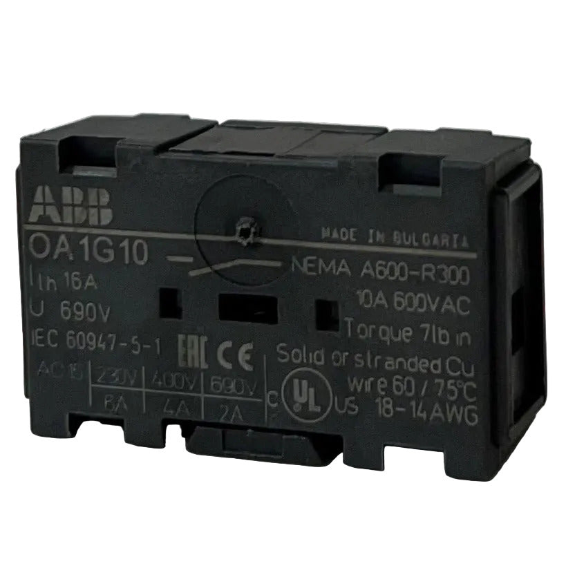 ABB Auxiliary Switch OA1G10 - BABYLON PARTS